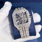 Cartier Skeleton Moissanite Diamond Fully Ice Out Hip Hop Watch customdiamjewel