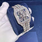 Cartier Skeleton Moissanite Diamond Fully Ice Out Hip Hop Watch customdiamjewel