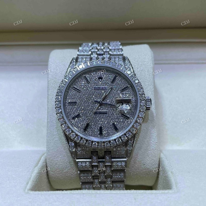 Hip Hop Rolex Moissanite Men’s Watch customdiamjewel