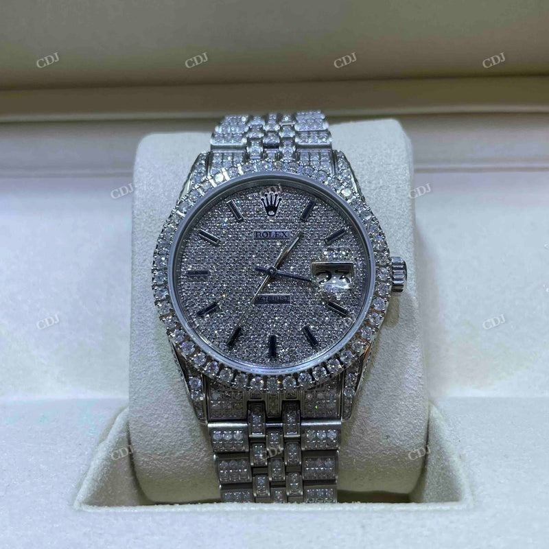 Hip Hop Rolex Moissanite Men’s Watch customdiamjewel