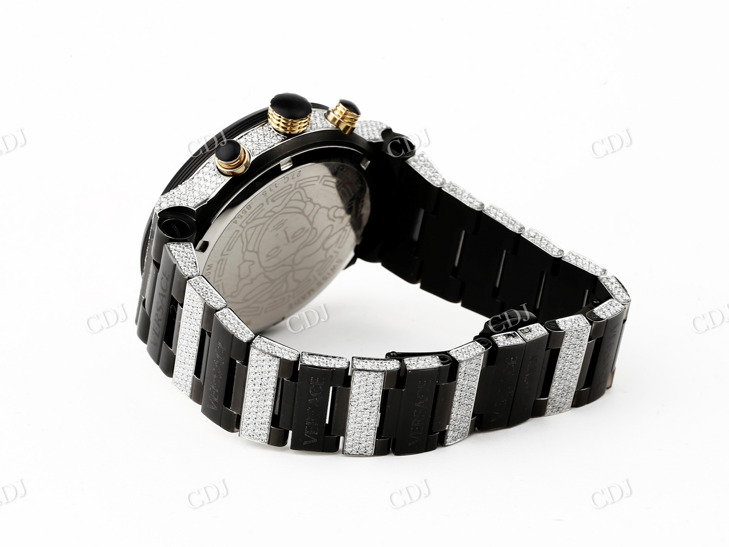Moissanite Iced Out Chrono Hip Hop Watch For Men customdiamjewel
