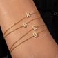 0.10CT Natural Diamond Letter Bracelet  customdiamjewel   
