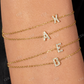 0.10CT Natural Diamond Letter Bracelet  customdiamjewel   