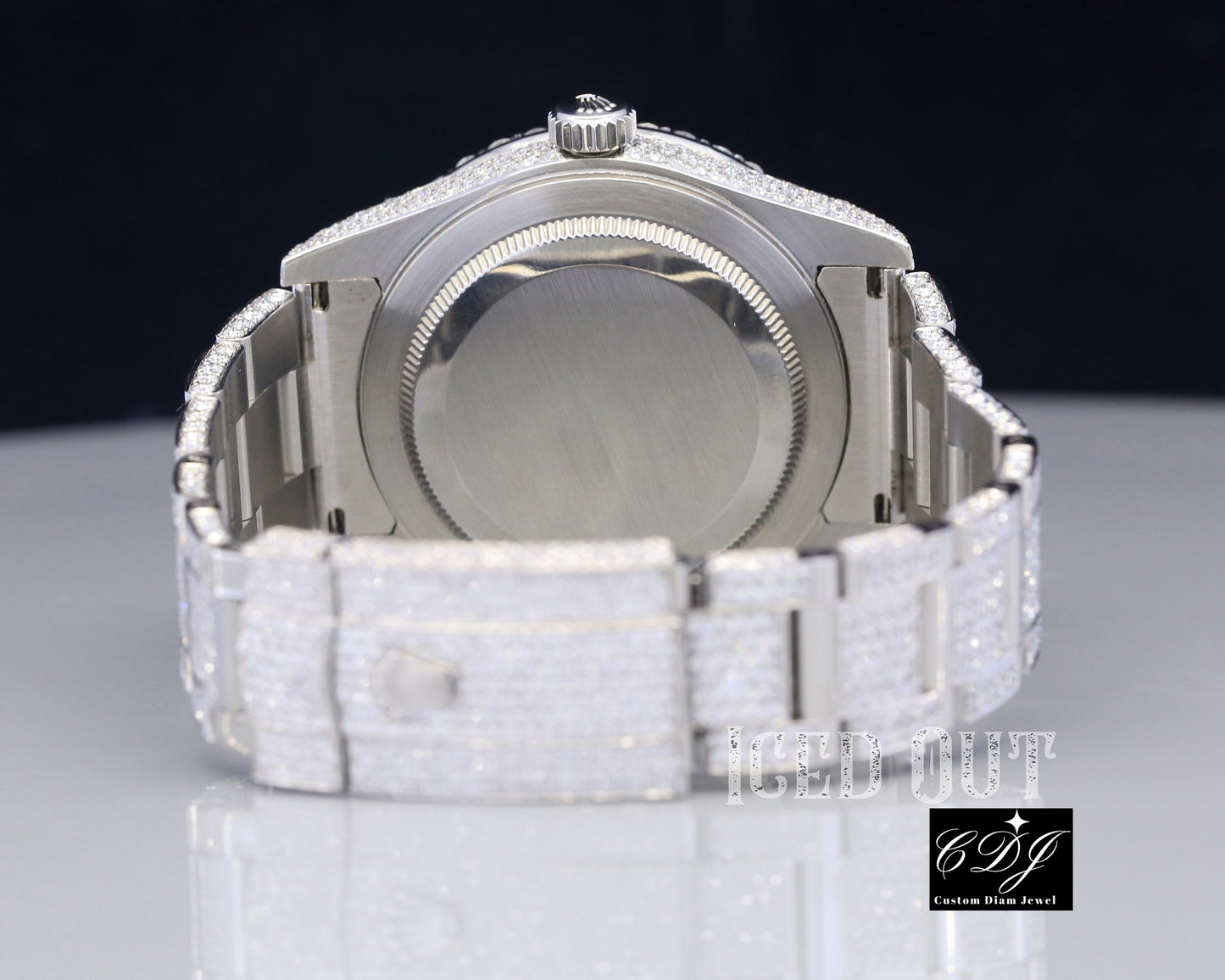 High Quality Arabic Dial Wholesale Hip Hop Iced Out Moissanite Watch customdiamjewel