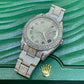 Rolex Oyster Full White Moissanite Rapper Style Watch customdiamjewel