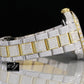 Classic Rolex Two Tone Moissanite Diamond Iced Out Watch customdiamjewel