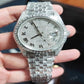 Full Iced out Moissanite Rolex Watch For Men customdiamjewel