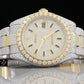 Classic Rolex Two Tone Moissanite Diamond Iced Out Watch customdiamjewel