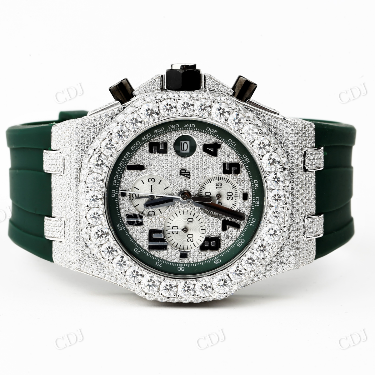 Customized AP Chrono Moissanite Watch customdiamjewel