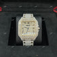 Fully Iced Out Moissanite Cartier Santos Watch For Men customdiamjewel