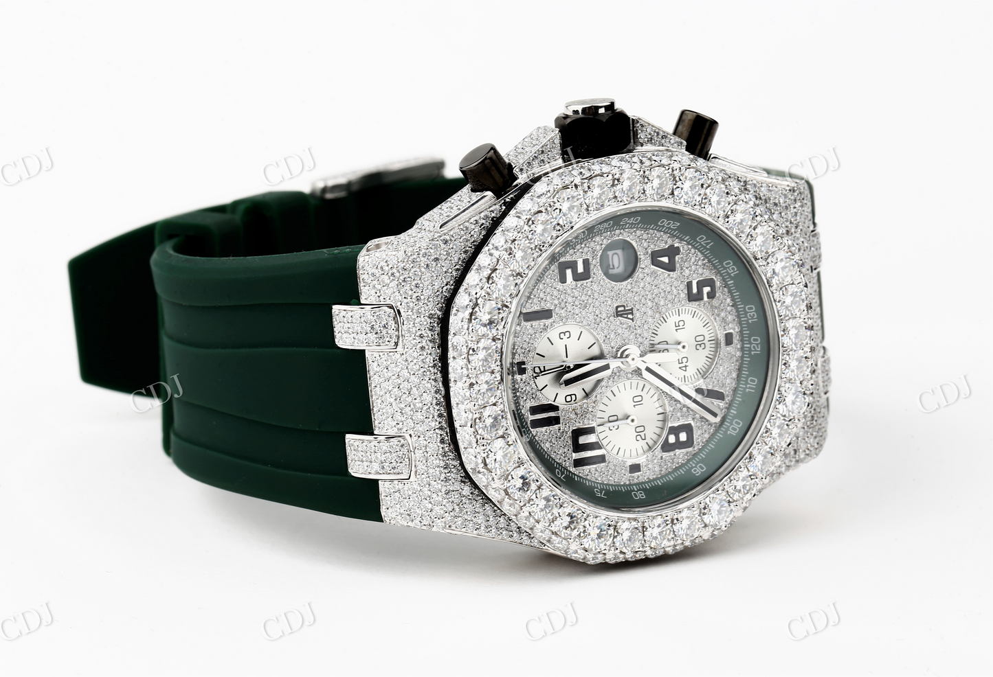 Customized AP Chrono Moissanite Watch customdiamjewel