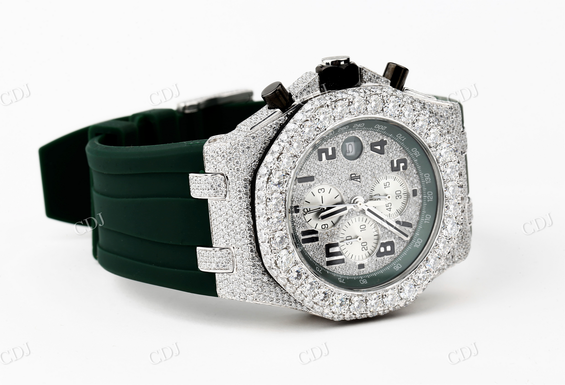 Customized AP Chrono Moissanite Watch customdiamjewel