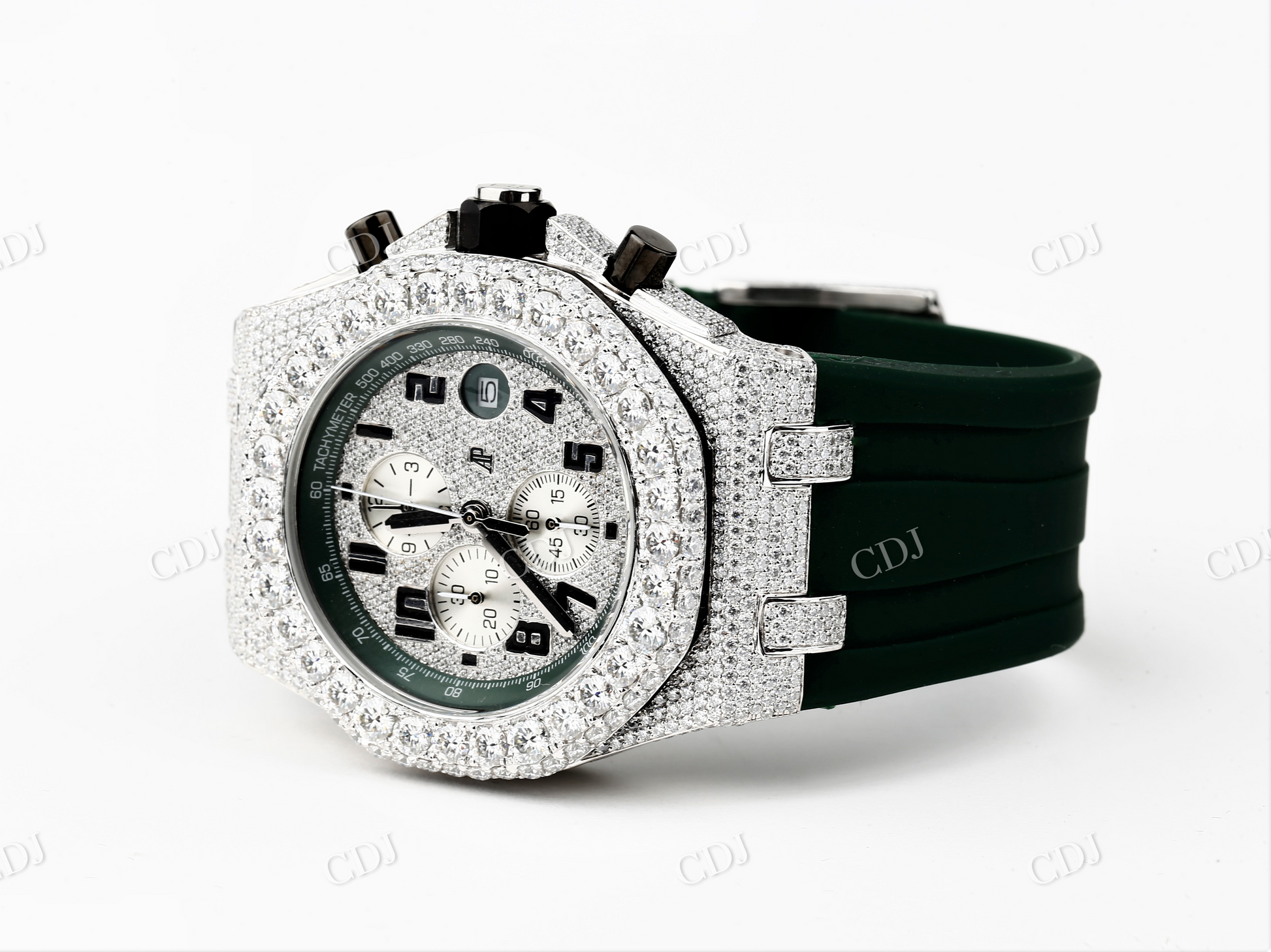 Customized AP Chrono Moissanite Watch customdiamjewel