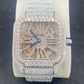 Moissanite VVS Cartier Skeleton Iced Out Watch customdiamjewel