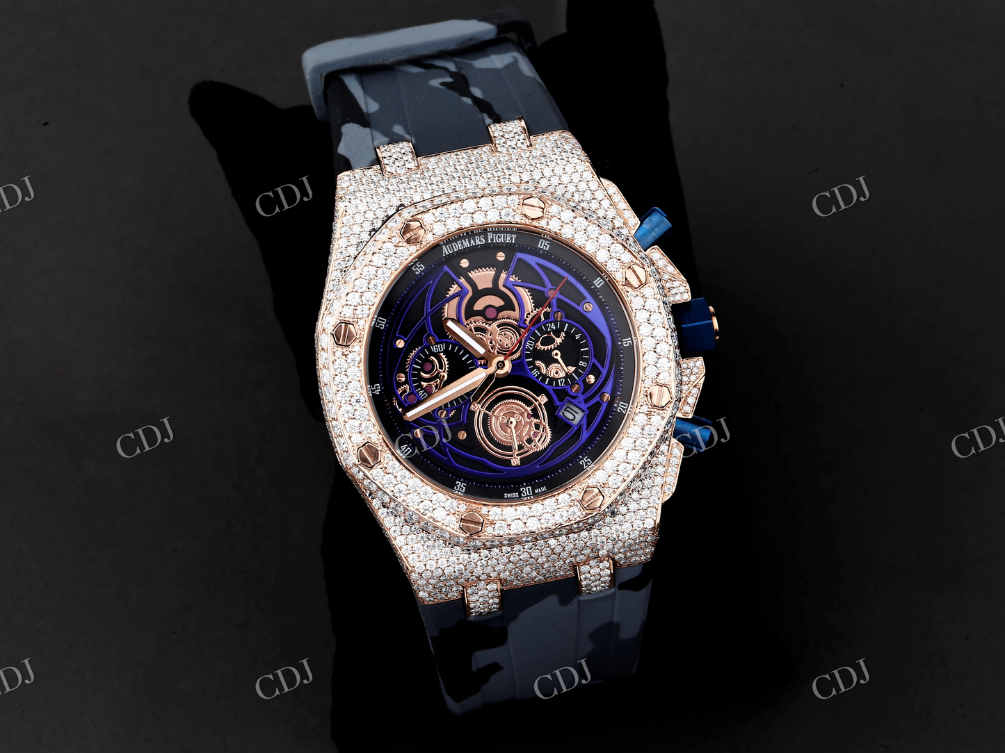 VVS Moissanite Diamond Audemars Piguet Watch customdiamjewel