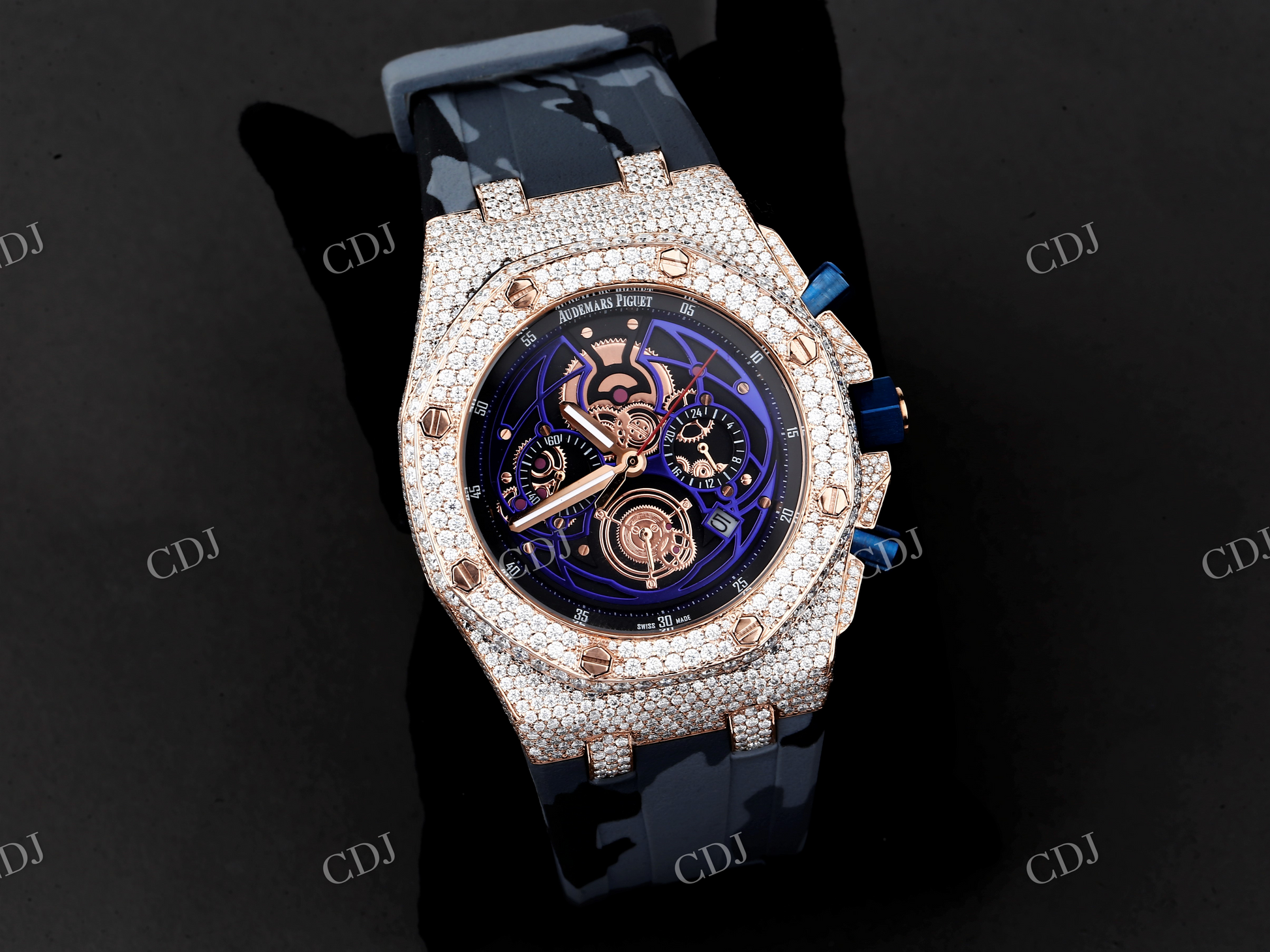 VVS Moissanite Diamond Audemars Piguet Watch customdiamjewel