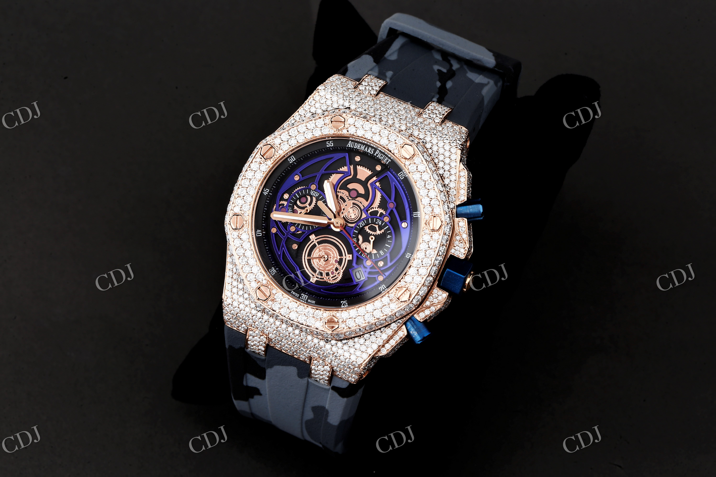 VVS Moissanite Diamond Audemars Piguet Watch customdiamjewel
