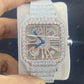 Moissanite VVS Cartier Skeleton Iced Out Watch customdiamjewel