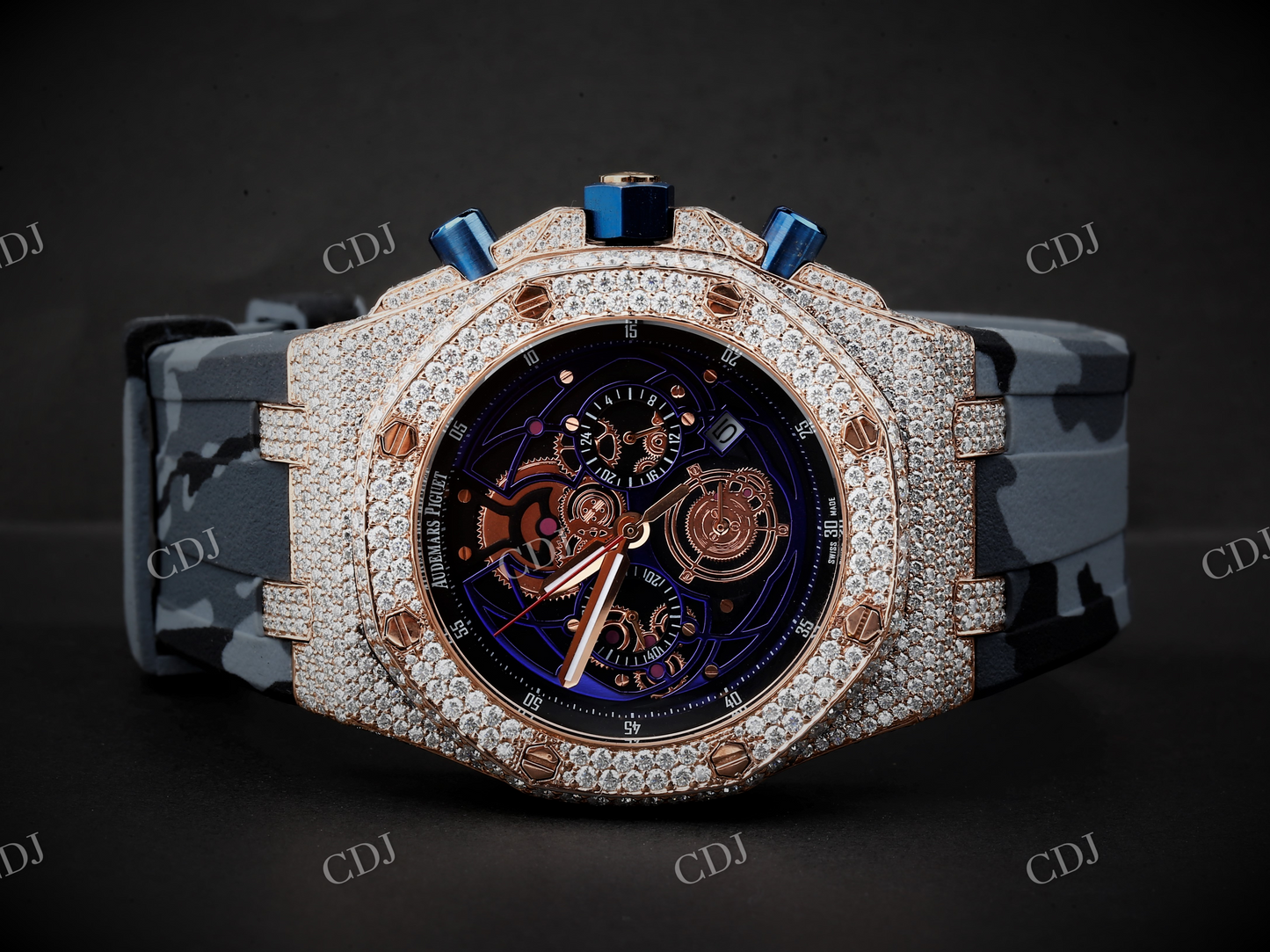 VVS Moissanite Diamond Audemars Piguet Watch customdiamjewel