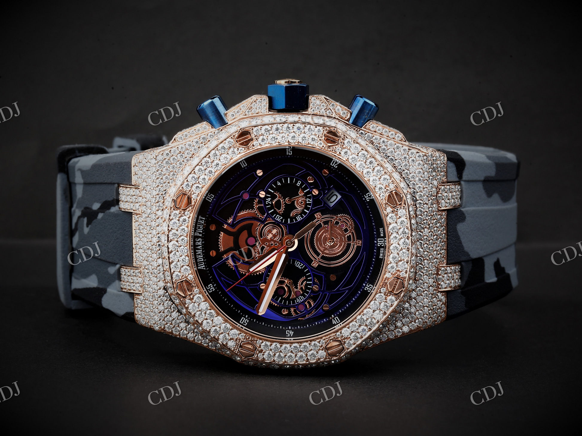 VVS Moissanite Diamond Audemars Piguet Watch customdiamjewel