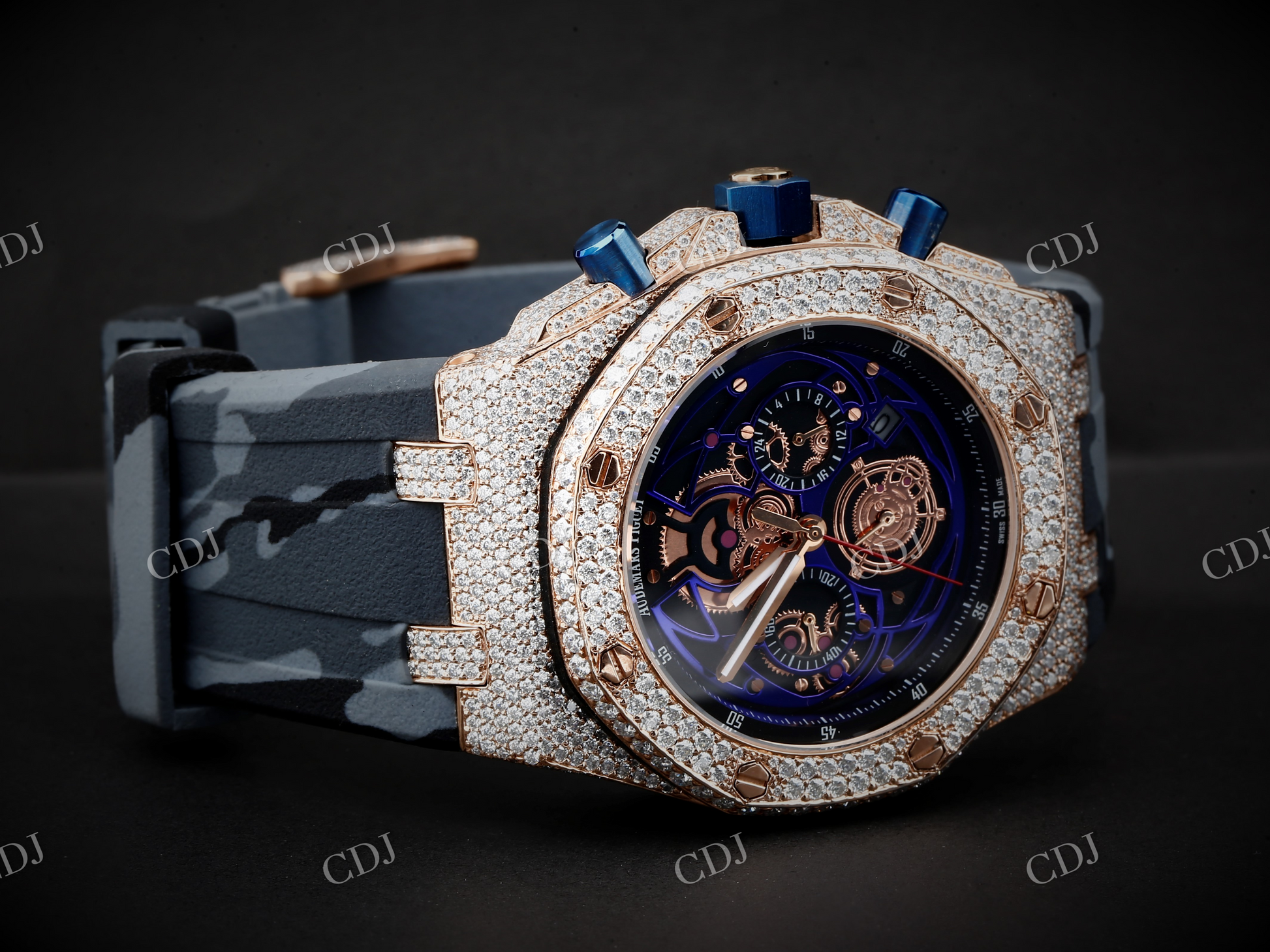 VVS Moissanite Diamond Audemars Piguet Watch customdiamjewel