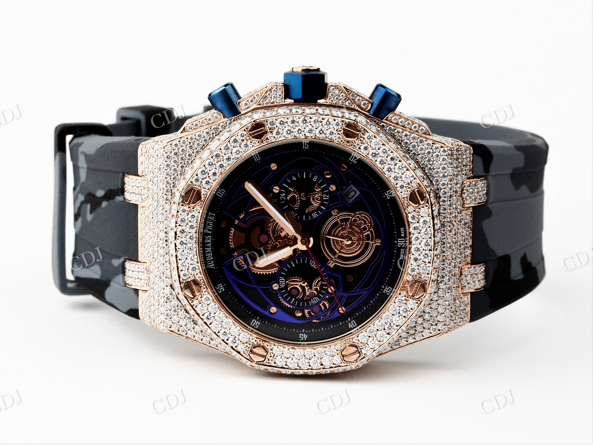 VVS Moissanite Diamond Audemars Piguet Watch customdiamjewel