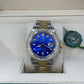 Blue Dial Rolex Oyster Belt Moissanite Watch customdiamjewel