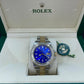 Blue Dial Rolex Oyster Belt Moissanite Watch customdiamjewel
