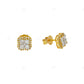 10K Gold Lab Grown Diamond Clover Earrings