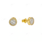 10K Gold Baguette Lab Grown Diamond Stud Earrings