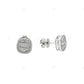 Gold Cluster Baguette Lab Grown Diamond Stud Earrings