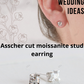 Asscher Cut CVD Diamond Stud Earrings For Women