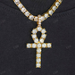 14k Gold Moissanite Cross Pendant hip hop jewelry CustomDiamJewel