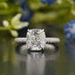 Cushion Lab-Grown Diamond Pavé Ring
