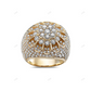 Classic Sterling Silver Moissanite Hip Hop Ring hip hop jewelry customdiamjewel