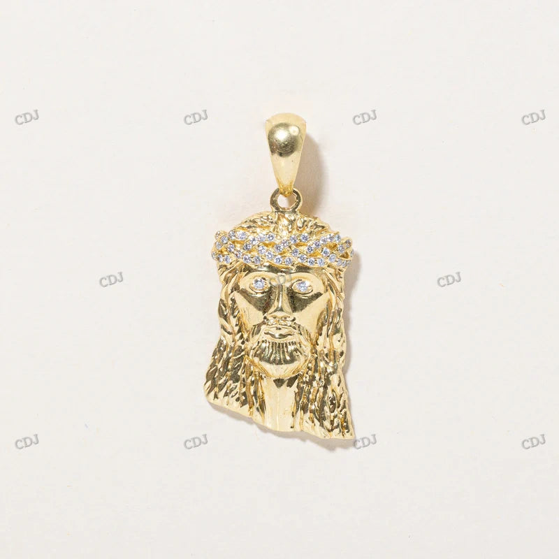 Hip Hip Crown of Thorns Jesus Pendant hip hop jewelry CustomDiamJewel