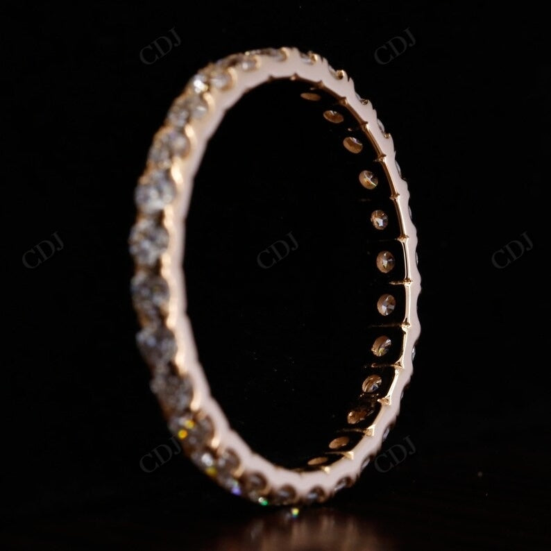 Full Eternity 0.6CTW Round Lab Grown Diamond Wedding Band  customdiamjewel   