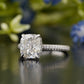 Cushion Lab-Grown Diamond Pavé Ring