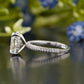 Cushion Lab-Grown Diamond Pavé Ring