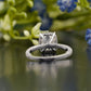 Cushion Lab-Grown Diamond Pavé Ring