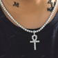14k Gold Moissanite Cross Pendant hip hop jewelry CustomDiamJewel