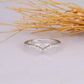 0.32CTW Round Cut Natural Diamond V Shape Half Eternity Wedding Band  customdiamjewel 10KT White Gold VVS-EF