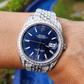 Rolex Big Cross BezelCustom Moissanite Watch customdiamjewel