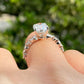 Oval Cut Lab Grown Diamond Engagement Ring