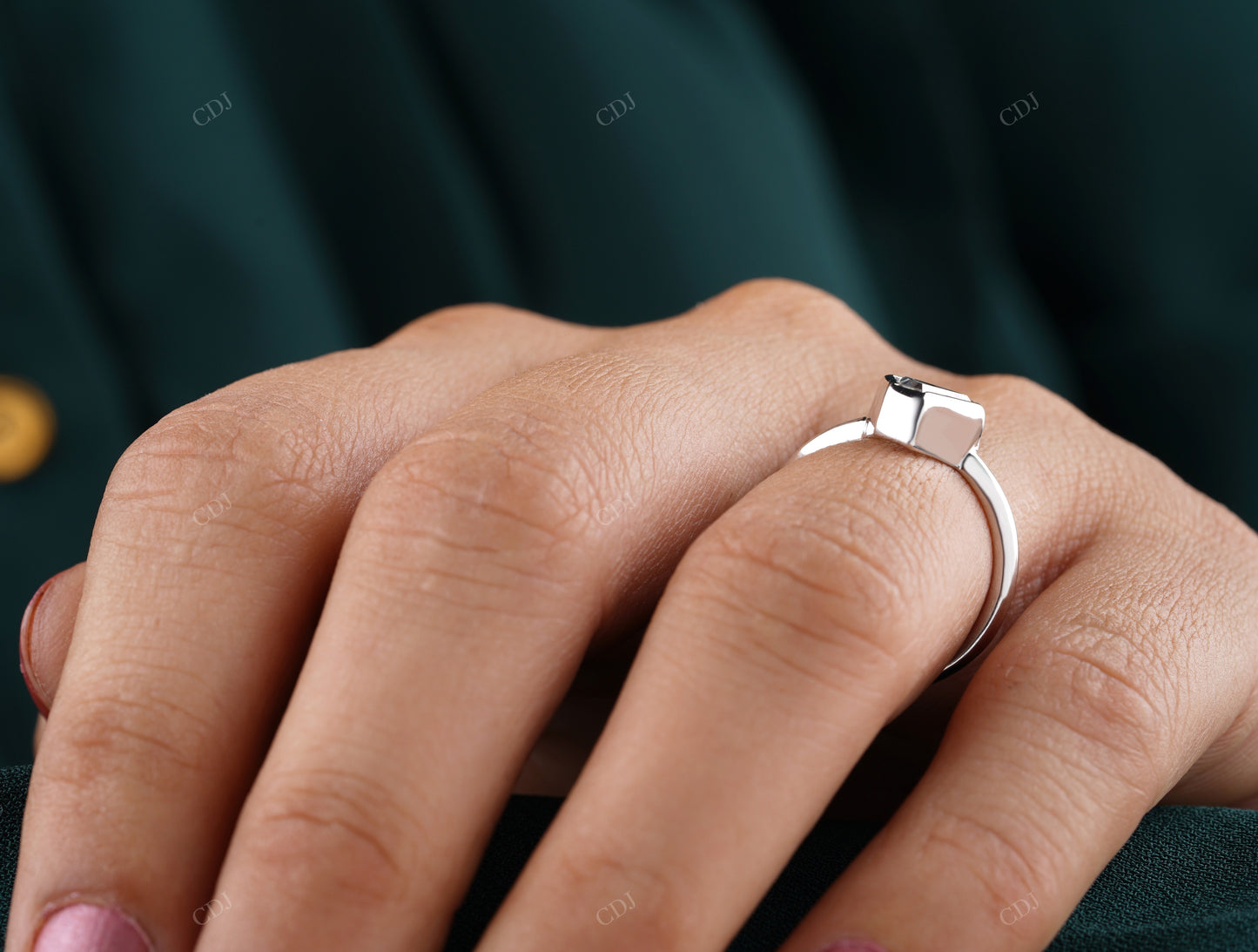 Trapezoid Lab-Grown Diamond Ring