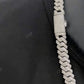 Handset Diamonds Silver Cuban Chain hip hop jewelry CustomDiamJewel   