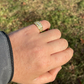 Men's diamond Nugget Iced Out Ring  customdiamjewel   