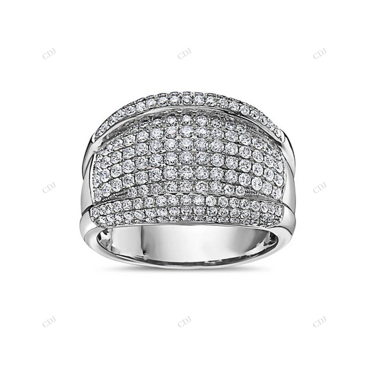 Iced Out Silver Moissanite Men's Luxury Ring hip hop jewelry customdiamjewel