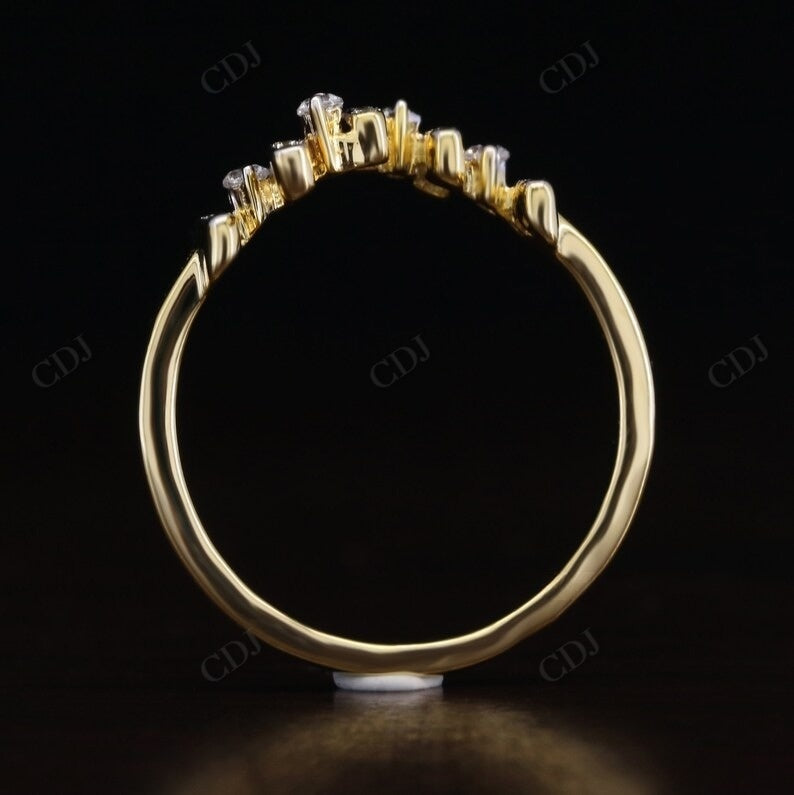 Zig Zag 0.19CTW Lab Grown Diamond Wedding Band  customdiamjewel   