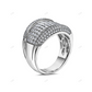 Unique Sterling Silver Moissanite Men's Luxury Ring hip hop jewelry customdiamjewel